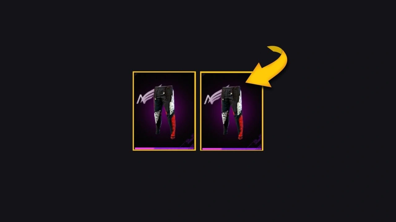 Calça Angelical Vermelha do Free Fire